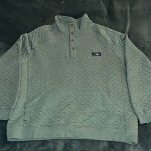 LL Bean Men's Quilted Sweatshirt, Mockneck, NWOT